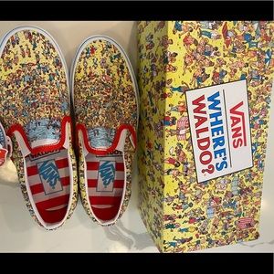 BRAND NEW Where’s Waldo Vans Size 7 W